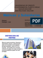 Matrices y Subsidiarias