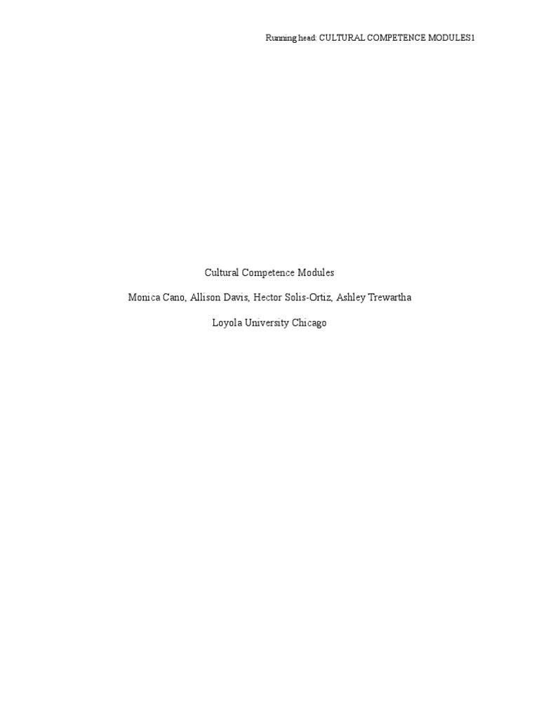 reflective essay on cultural competence