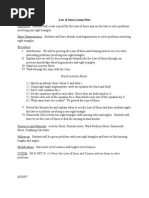 Lesson Plan-Law of Sines