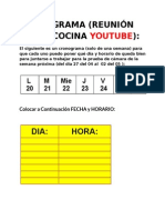 Confirmación de Fecha de Reunión Micro de Cocina Youtube .Docx 20 04 2015