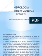 Tránsito de avenidas: métodos y aplicaciones hidrológicas