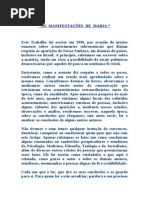 As Manifestacoes de Maria