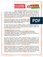 A Empresa Brasileira de Serviços Hospitalares - carta à UFSC