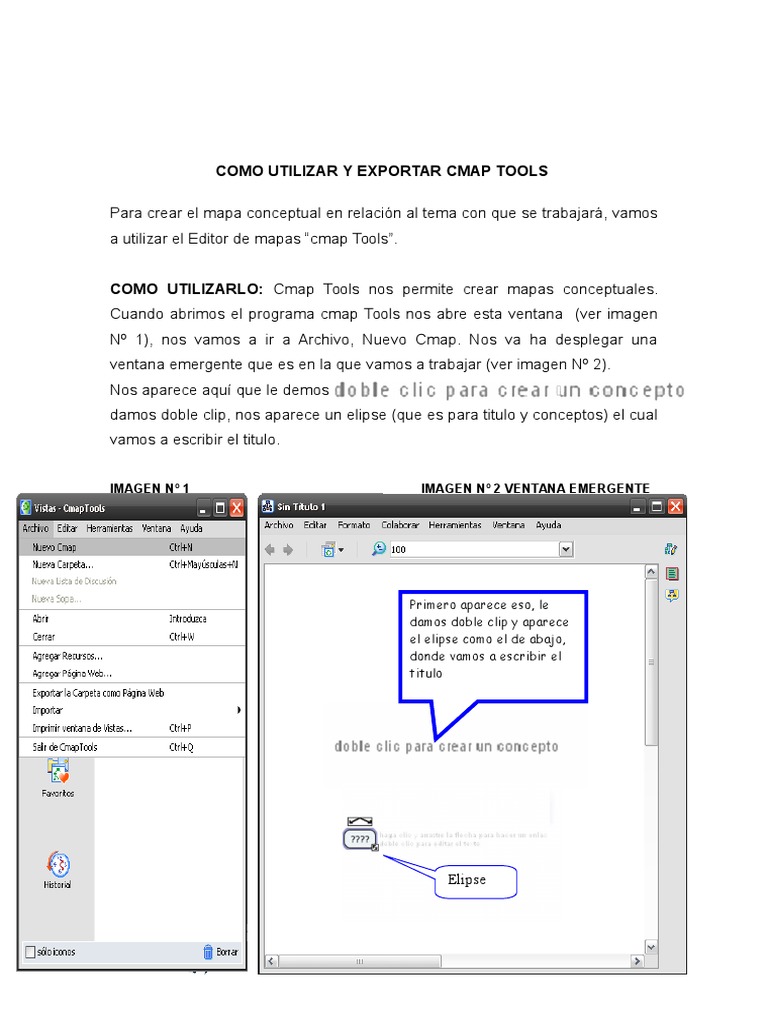 Como Utilizar Y Exportar Cmap Tools Pdf Ventana Informática