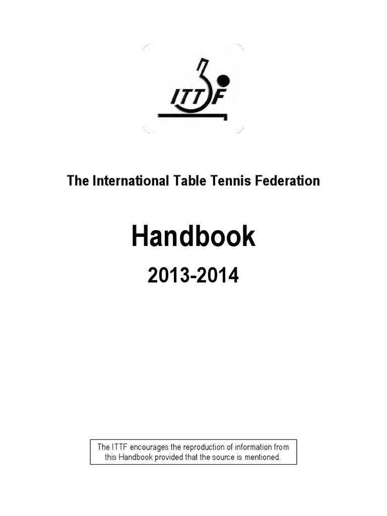 The ITTF Handbook A Comprehensive Guide to the Rules and Governance of
