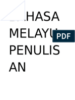 Bahasa Melayu Penulisan