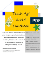 Teach Ag! 2014 Luncheon Invite