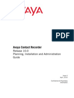 Avaya Contact Recorder Planning Installation and Administration Guide