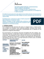 Análisis de Post Producción AMPLIADO y EJEMPLO 2014
