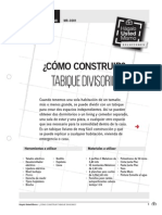 Como C¿CÓMO CONSTRUIR? UNA PANDERETA DE LADRILLOSonstruir Un Tabique Divisorio