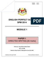 Modul Perfect Score English SPM 2014