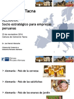 Alemania - Socio Estratégico Para Empresas Peruanas - Sr. Jan Patrick Häntsche