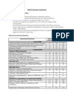 WSA Evaluation Guidelines WSA Role & Responsibilities: Assessment Dimensions Needs Guidance Good Excellent General Skills