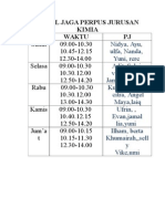 Jadwal Jaga Perpus Baru