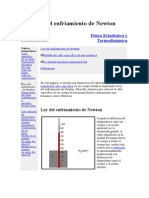 Ley Del Enfriamiento de Newton FISICA