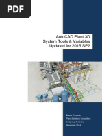 AutoCAD PLANT 3D 2015 System Tools Variables Cadgroup