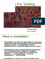 Design For Testing (DFT) : M.Venugopal Reddy, Iiisem - Me (Cim)