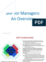 SAP For Managers: An Overview: Friday, February 27, 2015 1