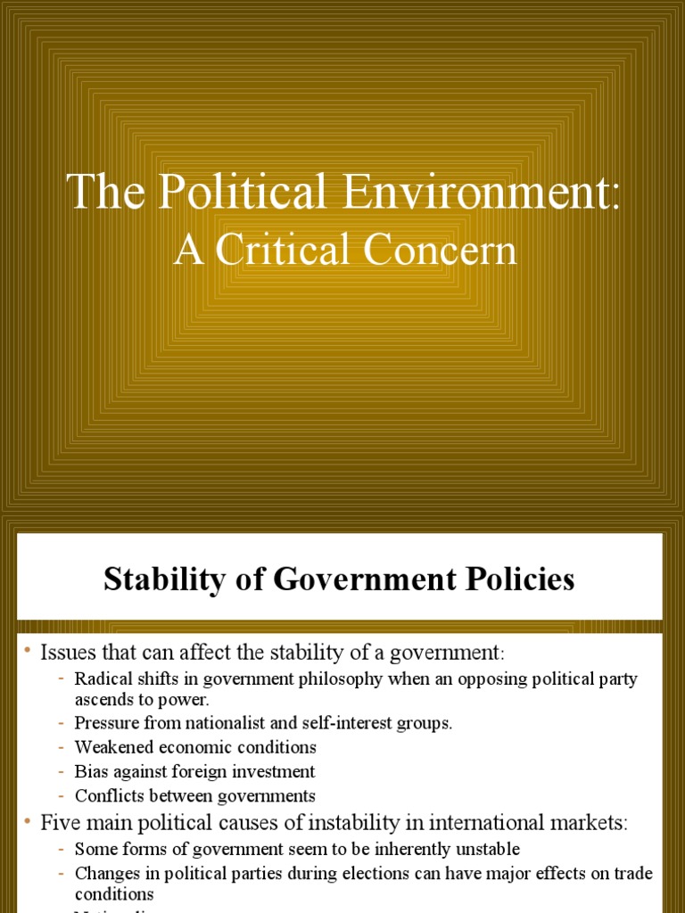 Political Risks in International Marketing | PDF | Risk | Public Sphere