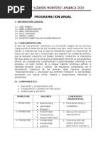 Programacion Anual Cuarto Ceba