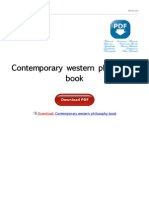 Contemporary Western Philosophy Book