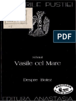 Sf Vasile Cel Mare - Despre Botez