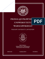 Przegląd Prawniczy Uniwersytetu Warszawskiego 4/2014