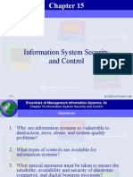 Chapter 15 Information System Security and Control
