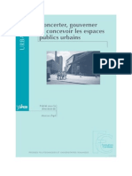 Concerter, Gouverner Et Concevoir Les Espaces Publics Urbains Introduction Generale