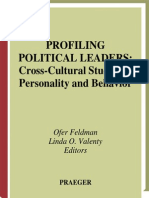 Profiling Political Leaders Cross-Cultural Studies of Personality and BehaviorBy Ofer Feldman, Linda O. Valenty PDF