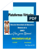 Plataforma Virtual UANCV 2012