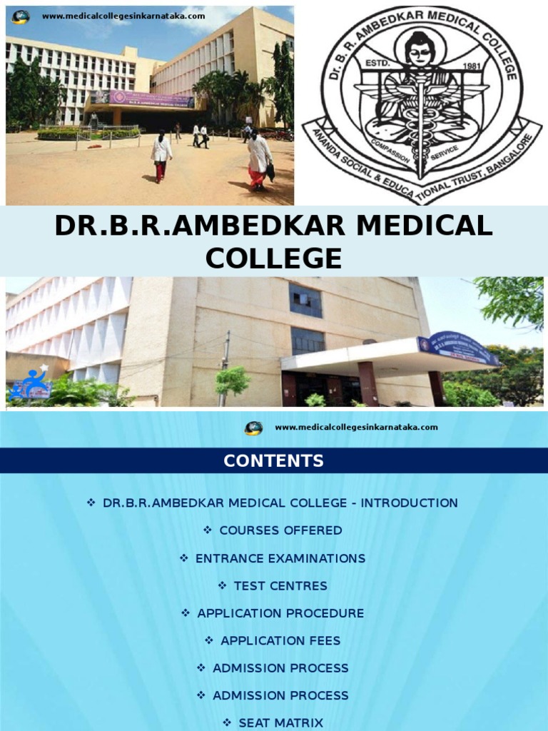 Dr.B.R.Ambedkar Medical College | PDF | Doctor Of Medicine | University ...