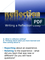 Writing a Reflection Essay