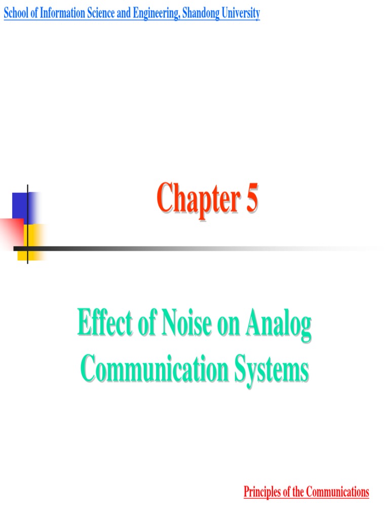 Effect of Noise in Analog Communication Systems | PDF | Frequency ...