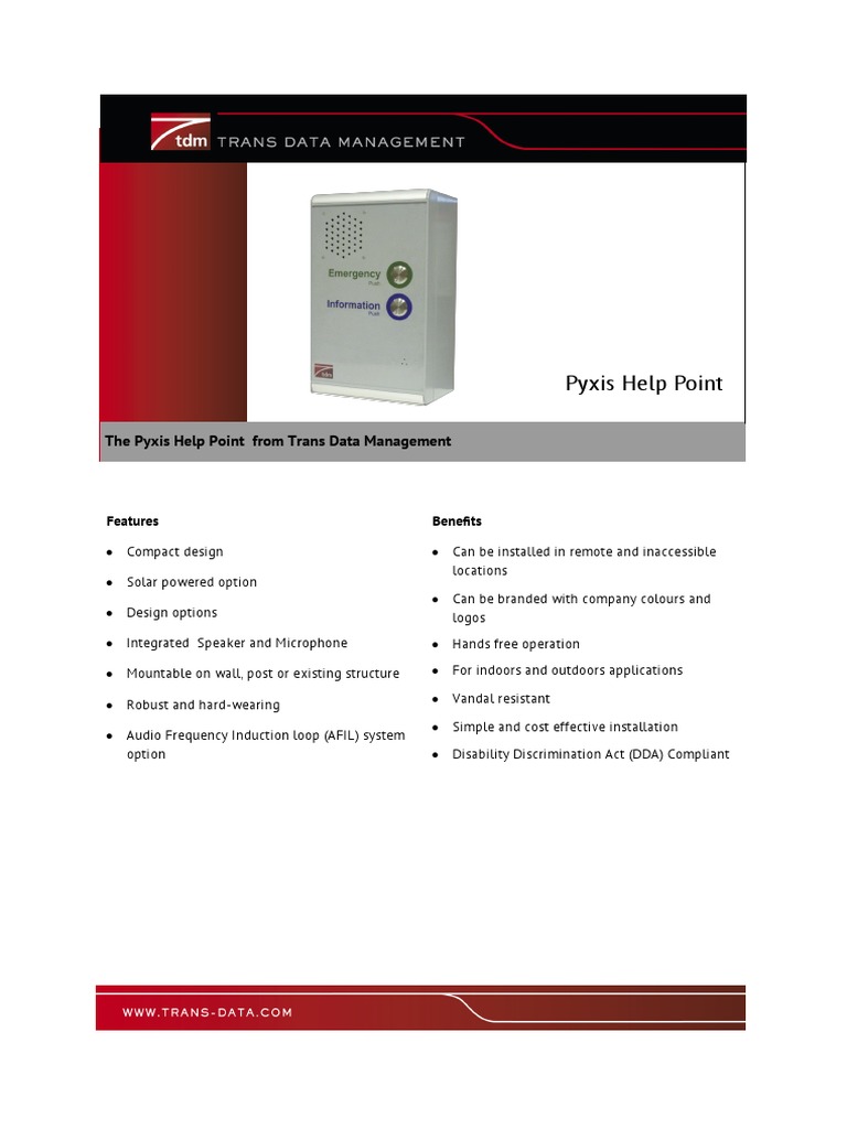 Datasheet Pyxis PDF | PDF