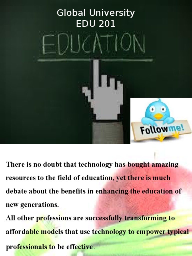 Global University EDU 201 | PDF | Educational Technology | Cognition