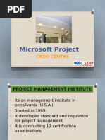 Microsoft Project: Cadd Centre