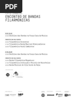 20140726 | Programa de Sala ENCONTRO DE BANDAS