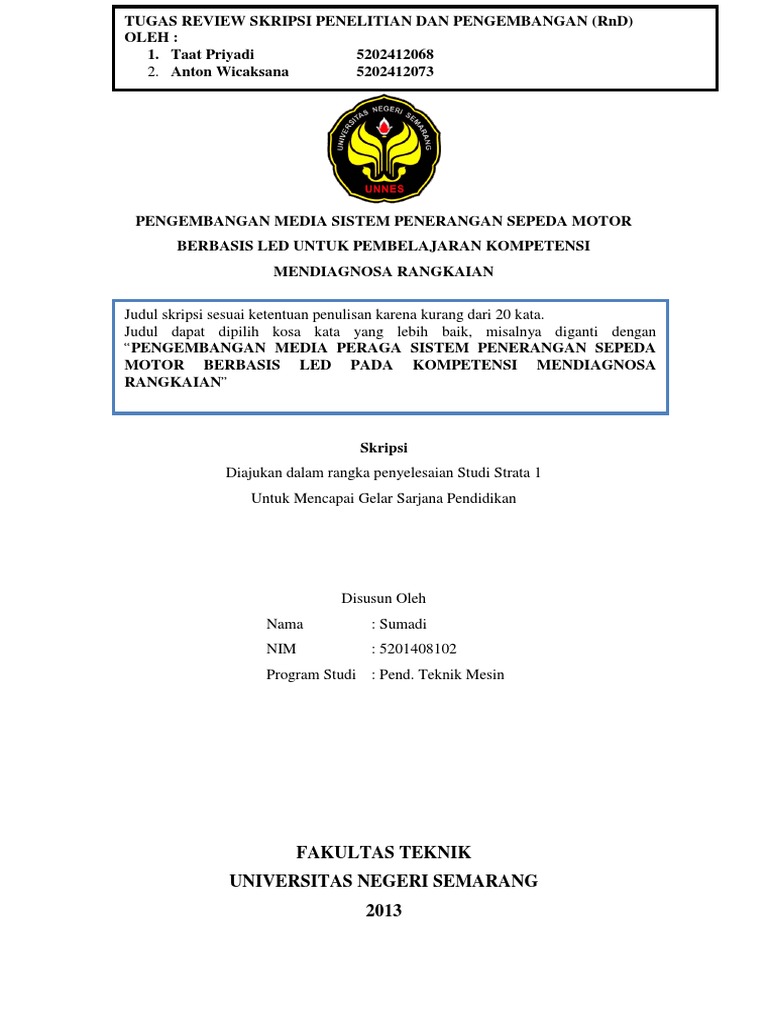Analisis Skripsi Rnd