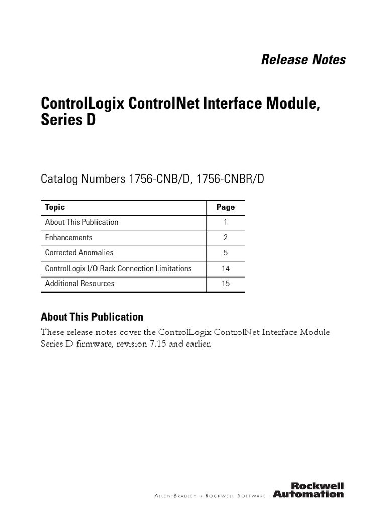 1756 rn587 - en P | PDF | Automation | Electrical Engineering