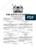 Gazette Notice Issue On Parastatal Chiefs - Gazette Vol. 43 27-4-2015 Special Issue