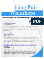 Advising Day Workshops Flyer