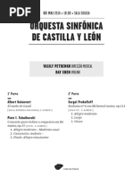 20140503 | Programa de Sala Orquesta Sinfónica de Castilla y León | CONCERTO PARA VIOLINO DE TCHAIKOVSKI