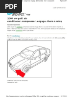 VW Test Procedure No Compressor