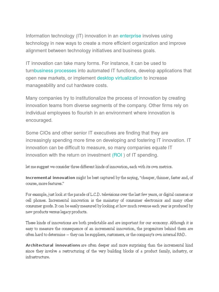 IoT Trends and Innovations for 2015 | PDF | Internet Of Things | Big Data