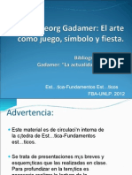 Gadamer Arte Como Juego Simbolo Fiesta