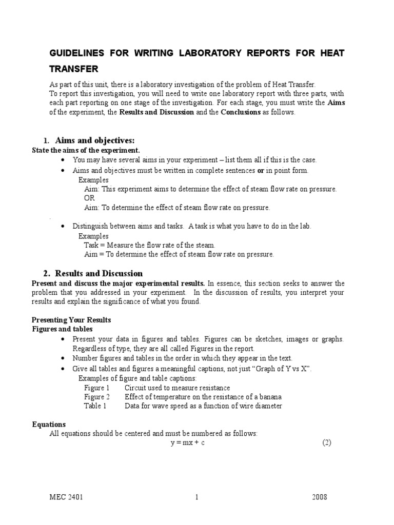 Writing laboratory reports picture