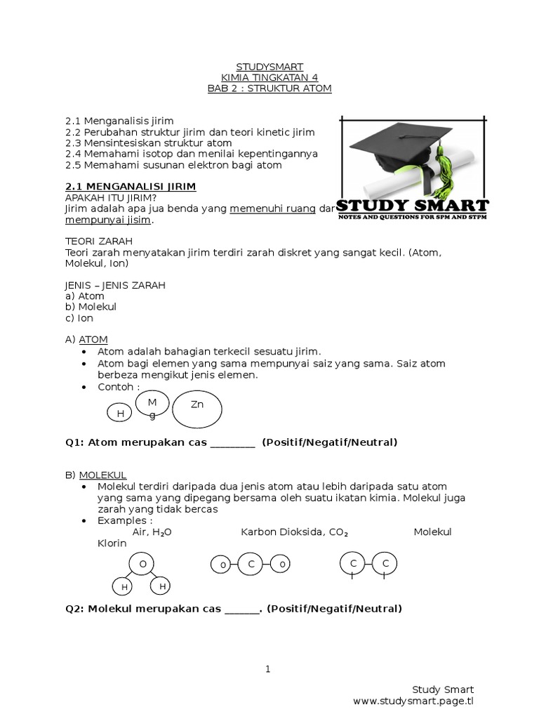 Kimia Tingkatan 4 Bab 2 Pdf