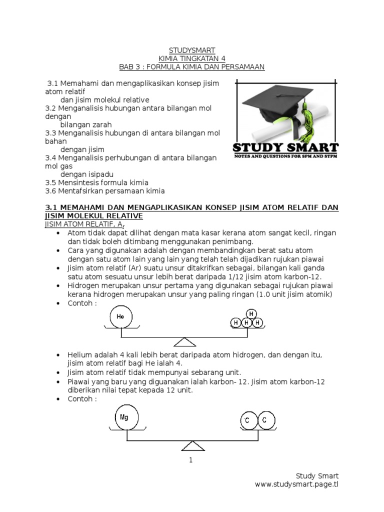 KIMIA TINGKATAN 4 - BAB 3