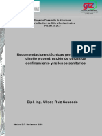 Recomendaciones Técnicas Para Diseño de Confinamientos de RP